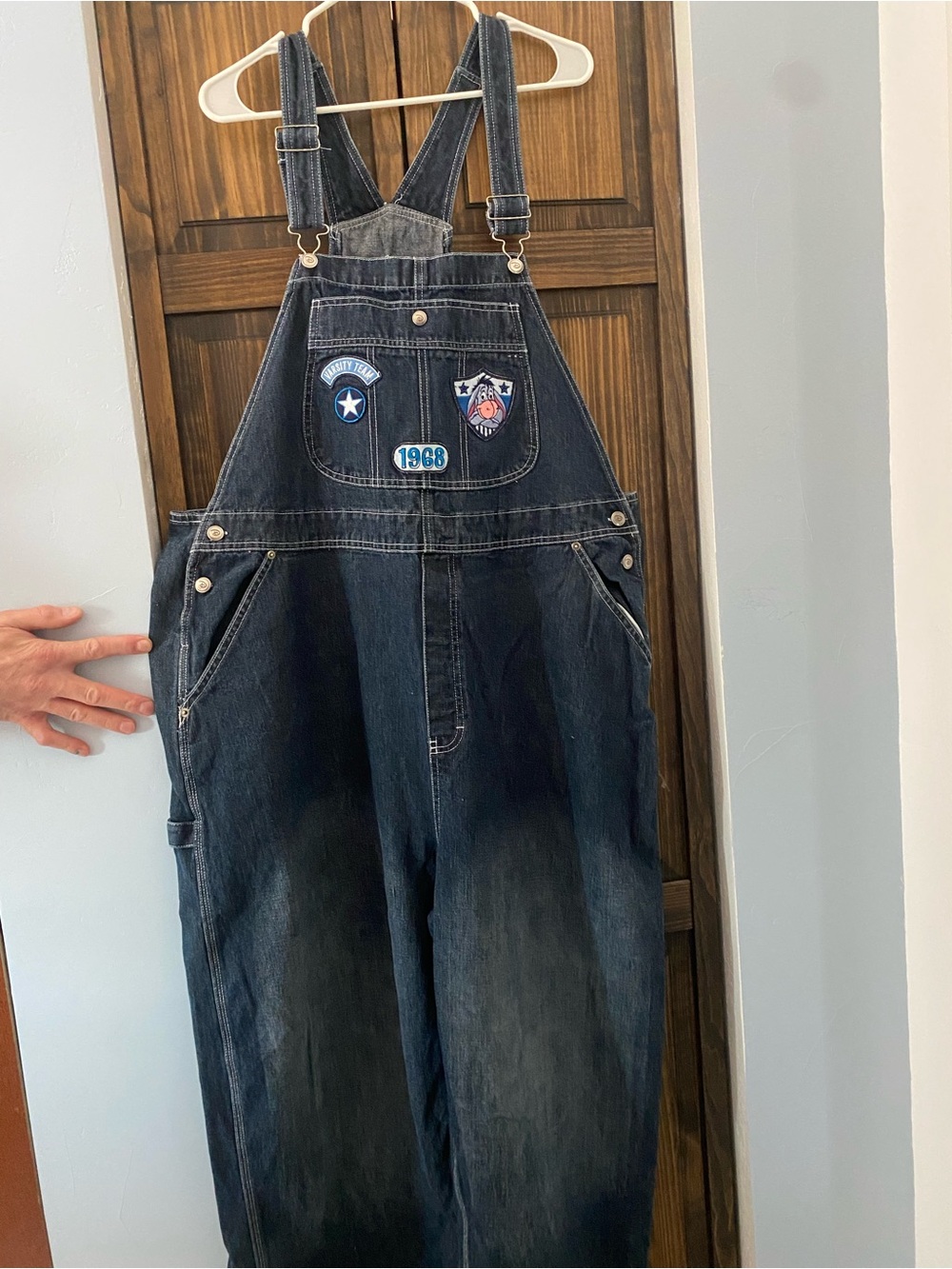 Disney Plus Overalls Eeyore Blue Denim